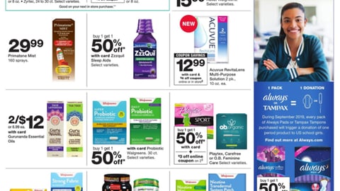 Walgreens P&G '#EndPeriodPoverty' Feature